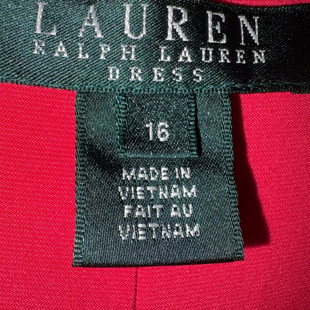 Ralph Lauren Vibrant Red Dress - Picture 2 of 5